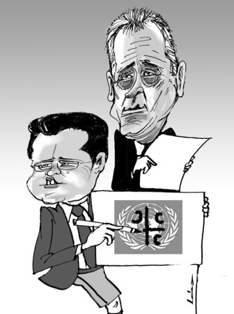 Léphaft Pál karikatúrája