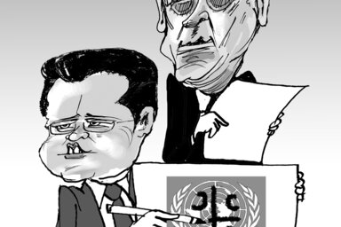 Léphaft Pál karikatúrája