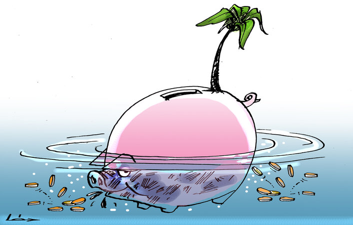 Léphaft Pál karikatúrája Léphaft Pál karikatúrája