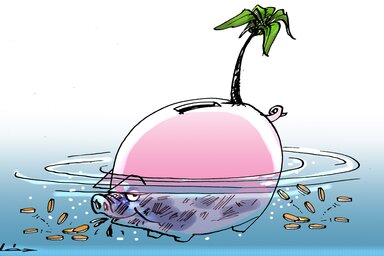 Léphaft Pál karikatúrája