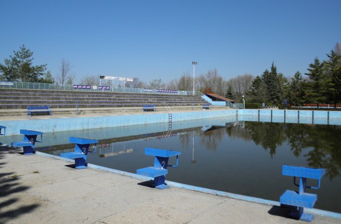Hamarosan megkezdődik az olimpiai medence javítása is (Fotó: Csincsik Zsolt/Juhász Tibor)