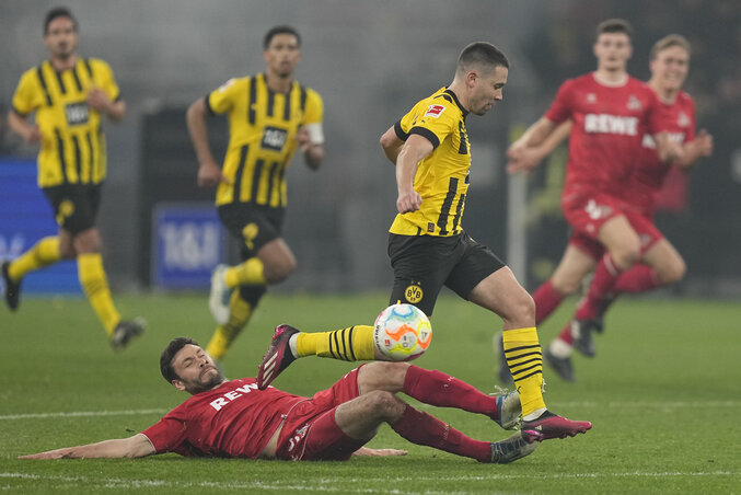 A dortmundiak átgázoltak a kölnieken (Fotó: Beta/AP) A dortmundiak átgázoltak a kölnieken (Fotó: Beta/AP)