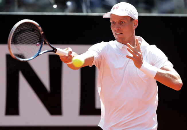 Tomáš Berdych legyőzte a világelsőt (Fotó: Beta/AP)