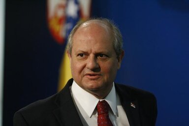 Ivan Mrkić külügyminiszter: Az eddigi diplomáciai karrierem során még soha sem voltam olyan találkozón, amelyiken ennyi dicséret érte volna a kormány munkáját, mint most (Fotó: Beta)