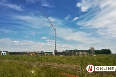 Folyamatban vannak a munkálatok a hangárok kialakításán (Fotó: Vidács Hajnalka)