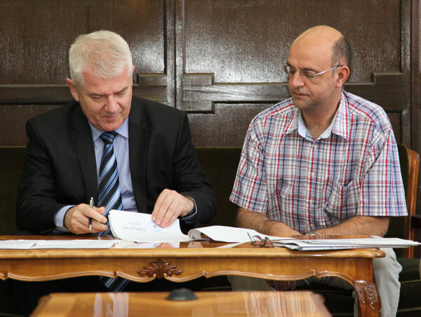Miroslav Vasin és Majláth Béla (Fotó: Ótos András)