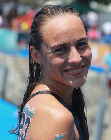 Olasz Anna a számára kiváló 5. helyen végzett a 10 kilométeres távon (Fotó: MTI)