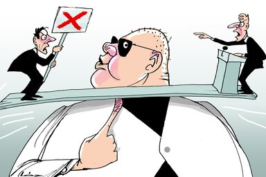 (Léphaft Pál karikatúrája)