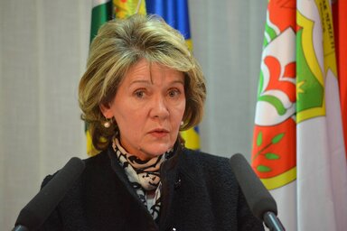 Ökrész Rozália: a Magyar Szó nem támaszkodhat az anyaországi és a hazai támogatásokra, vagy az alapító támogatására, növelni kell a lap saját bevételeit (Fotó: Molnár Edvárd