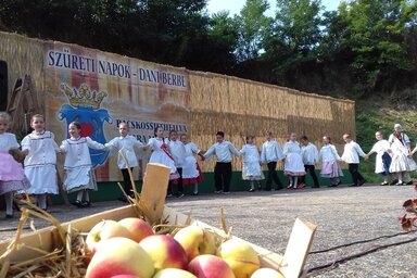 A terményszentelőt minden évben látványos folklórműsor követi (Archív)