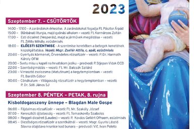 A zarándoklat programja