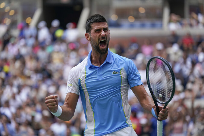 Đoković 47. Grand Slam-elődöntőjére készülhet (Fotó: Beta/AP)