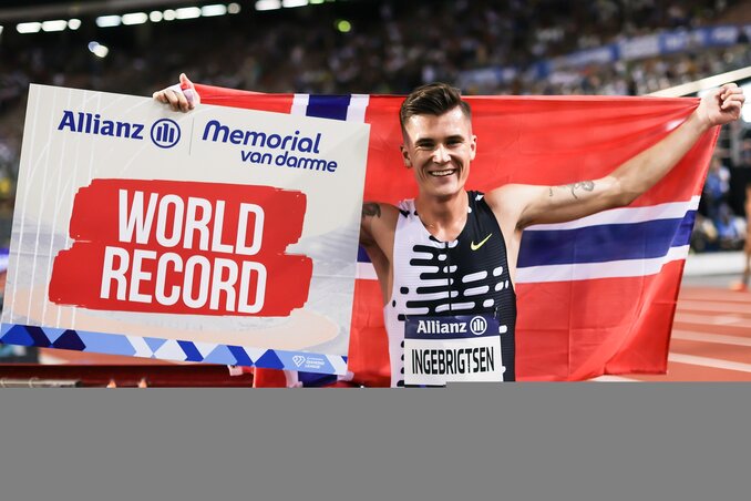 Jakob Ingebrigtsen 24 éves világcsúcsot döntött meg (Fotó: facebook.com/DiamondLeague/danvernonphoto)