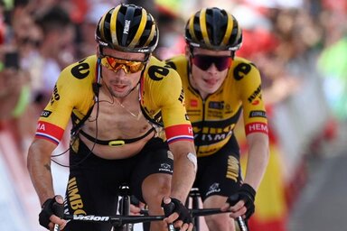 Roglič és Vingegaard erősebbnek tűnik Kussnál, de még az amerikai van pirosban (Fotó: Eurosport)