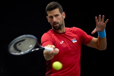 Đoković megérkezése után Szerbia vaskos favorit Spanyolországgal szemben (Fotó: tennisworldusa.org/Stringer-Getty Images)