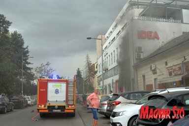 Tűzeset Újvidék belvárosában (Dávid Csilla felvétele)