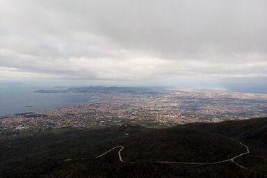 A Nápolyi-öböl a vulkánról