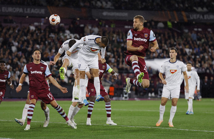 A West Ham a mérkőzés hajrájában kézbe vette az irányítást (Fotó: Reuters/Action Images)