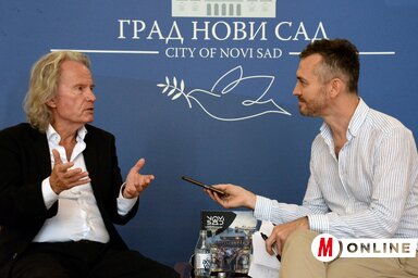 John Savage Oscar-díjas színész kollégánkkal, Diósi Árpáddal (Dávid Csilla felvétele)
