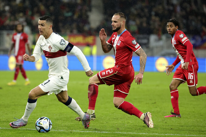 Cristiano Ronaldo ismét két gólt szerzett (Fotó: Beta/AP) Cristiano Ronaldo ismét két gólt szerzett (Fotó: Beta/AP)