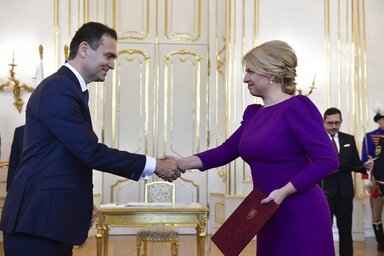 Zuzana Čaputová május 15-én bízta meg szakértői kormány megalakításával Ódor Lajost (Fotó: Beta/AP/TASR)
