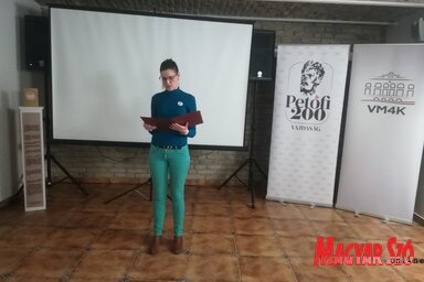 Az egybegyűlteket Gyermán Andrea köszöntötte (Fotó: Lukács Melinda)