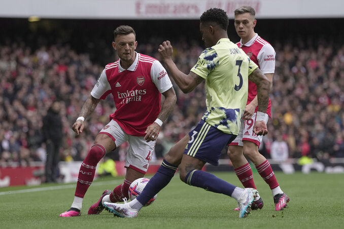 Az Arsenal egyre közelebb érezheti magát a Premier League serlegéhez (Fotó: Beta/AP) Az Arsenal egyre közelebb érezheti magát a Premier League serlegéhez (Fotó: Beta/AP)