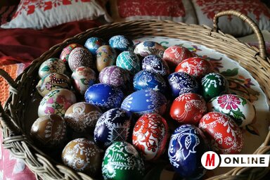 Az utóbbi években már csak ajándékba készül húsvét előtt néhány festett tojás (Herceg Elizabetta felvétele)