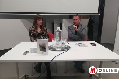 Szemerédi Fannyval Virág Gábor beszélgetett (Fotó: Lukács Melinda)