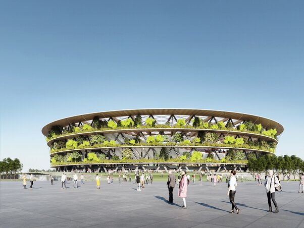 A szerb nemzeti stadion látványterve (Fotó: mfin) A szerb nemzeti stadion látványterve (Fotó: mfin)