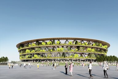 A szerb nemzeti stadion látványterve (Fotó: mfin)