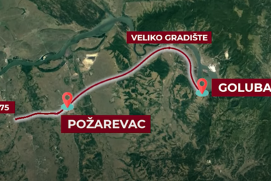 A dunai folyosó útvonala (Fotó: Vojvodina uživo/YouTube)
