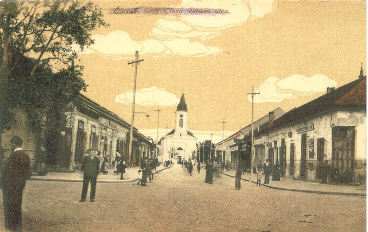 Óbecse Gróf Tisza István utca (Mák Ferenc archívumából) Óbecse Gróf Tisza István utca (Mák Ferenc archívumából)