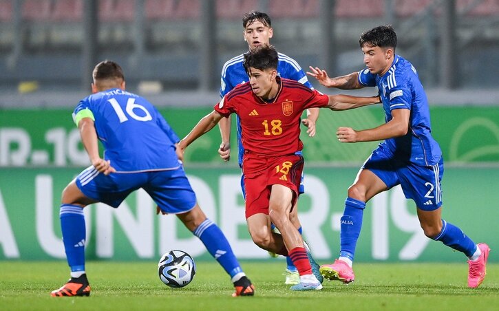 A spanyoloknak a harmadik olasz gólra már nem volt válaszuk (Fotó: goal.com/Getty Images)