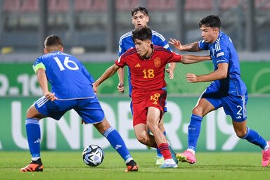 A spanyoloknak a harmadik olasz gólra már nem volt válaszuk (Fotó: goal.com/Getty Images)