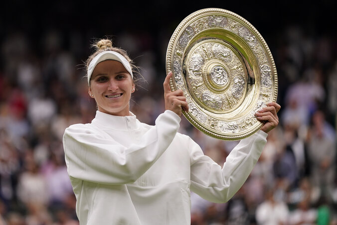 Markéta Vondroušová nem kiemeltként történelmet írt Wimbledon füvén (Fotó: Beta/AP)