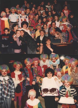 A Diákszínpad első születésnapja 1997-ben (A Színes Szilánkok Diákszínpad archívumából)