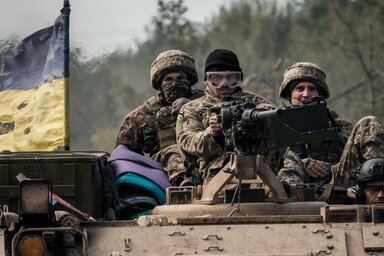 Ukrán harcosok (Fotó: The Times)