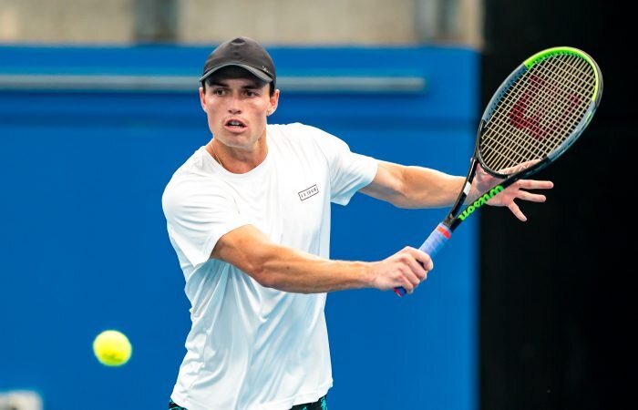 Christopher O’Connell a második játszmában nem adta olcsón a bőrét (Fotó: Tennis Australia)