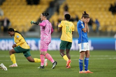 Az olasz lányokat teljesen letörte a korai búcsú a világbajnokságról (Fotó: Beta/AP)