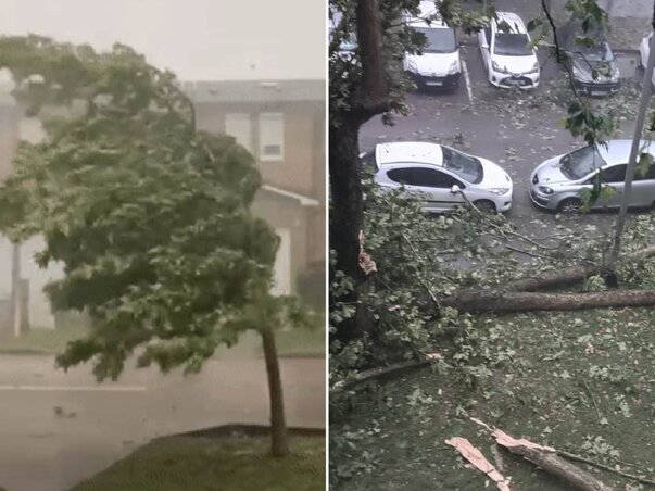 A vihar Horvátország-szerte is károkat okozott (Fotó: Facebook via Jutarnji list)
