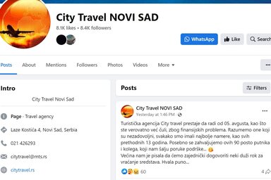 Imígyen „jelentett csődöt” utasainak a City Travel (Fotó: Facebook screenshot)
