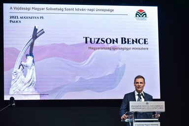 Tuzson Bence, Magyarország igazságügyi minisztere (Molnár Edvárd felvétele)