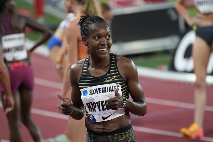 Kipyegon karnyújtásnyira a világcsúcstól (Beta/AP) Kipyegon karnyújtásnyira a világcsúcstól (Beta/AP)