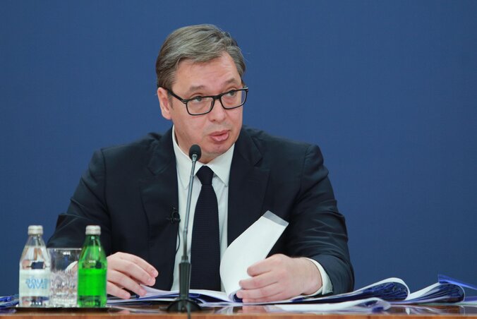 Aleksandar Vučić: Az állam 36 millió eurót veszített a jövedéki adóról való lemondás miatt, miközben a kőolajipari vállalat 80 milliós nyereséget jelentett be (Fotó: Beta)