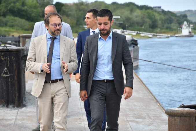 Emanuele Giaufret és Tomislav Momirović (Fotó: Beta)