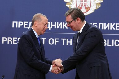 Aleksandar Vučić és Recep Tayyip Erdoğan(Fotó: Beta)