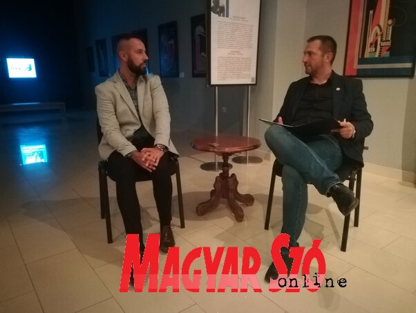 Tóth Borisz és Kudlik Zoltán a múzeumban (Fotó: Lukács Melinda) Tóth Borisz és Kudlik Zoltán a múzeumban (Fotó: Lukács Melinda)