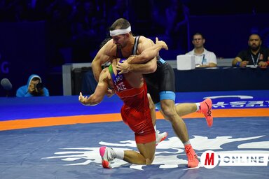 Nemes Máté alaposan megcsavargatta Jafarovot (Molnár Edvárd felvétele)