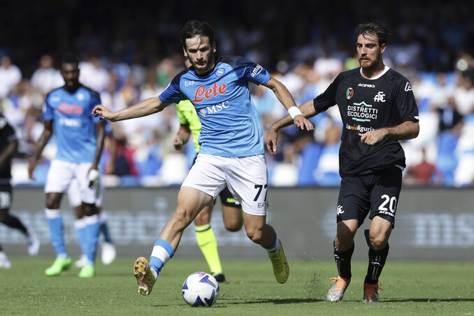 A Napoli a meccs végén tudta érvényesíteni fölényét (Fotó: Beta/AP) A Napoli a meccs végén tudta érvényesíteni fölényét (Fotó: Beta/AP)